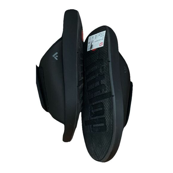 New Fitflop Womens Iqushion City Adjustable Water-Resistant Slides in Black 10 - Picture 6 of 6